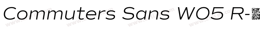 Commuters Sans W05 R字体转换